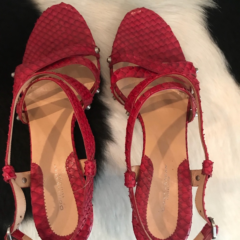 Donna Karan studded leather sandals
